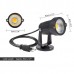 5W AC100-240V COB LED Lawn Lamp Garden Light Spot with Base/Spike, US plug Warm White/Cool White IP65